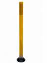 48" Delineator Flexstake Yellow Post W/plastic Black Base